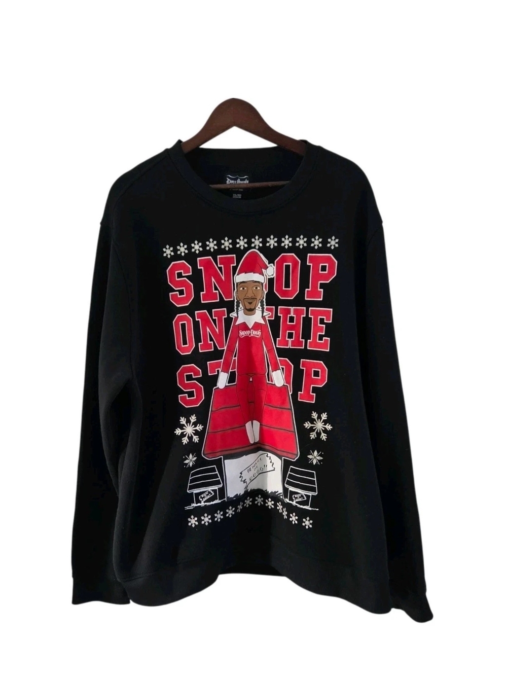 Snoop Dogg-Snoop On The Stoop Christmas Holiday Sweatshirt Sweater 3XL
